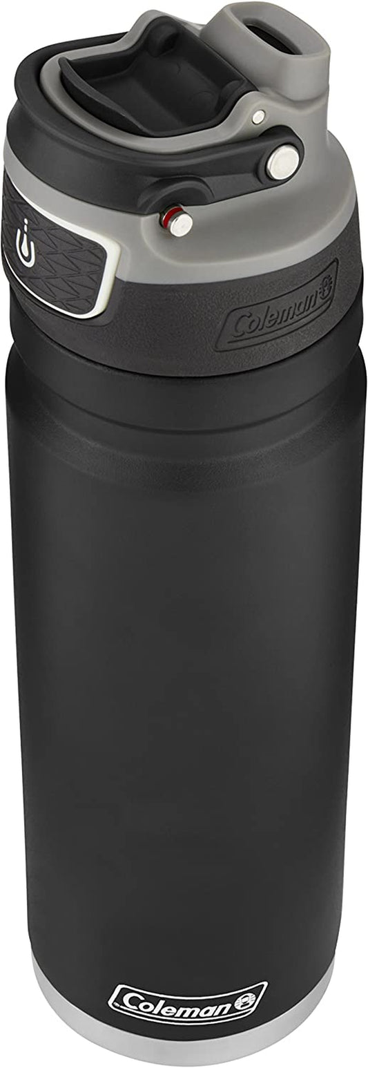 Freeflow Vacuum-Insulated Stainless Steel Water Bottle with Leak-Proof Lid, 24Oz/40Oz 